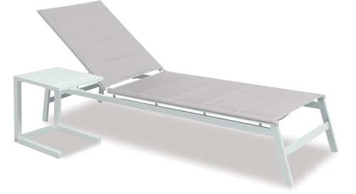 Boston Outdoor Sunlounger & Side Table 